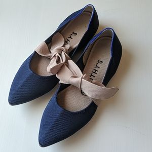 Rothy's Mary Jane Flats Blue and Pink ✨ SIZE 6.5